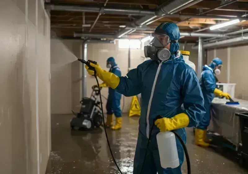 Basement Sanitization and Antimicrobial Treatment process in Fort Washington, MD